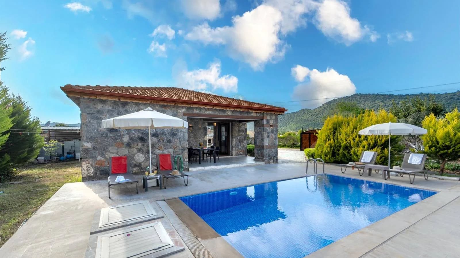 Fethiye Kayaköy'de Çekirdek Ailelere Uygun, Özel Havuzlu, Taş Villa görsel 2