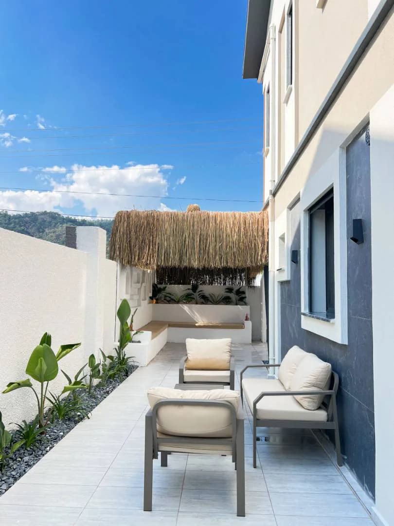 Fethiye Karagedik'te Bohem Tasarımlı, Özel Havuzlu, Olanaklı Villa görsel 1