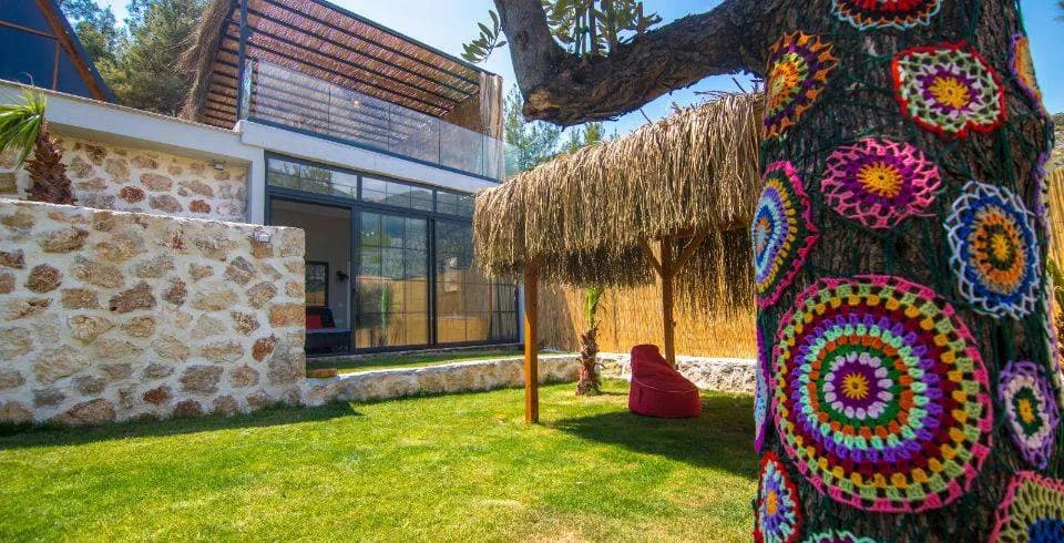 Kaş Bezirgan'da Çocuk Oyun Alanlı, Özel Havuzlu, Kiralık Bungalov görsel 3