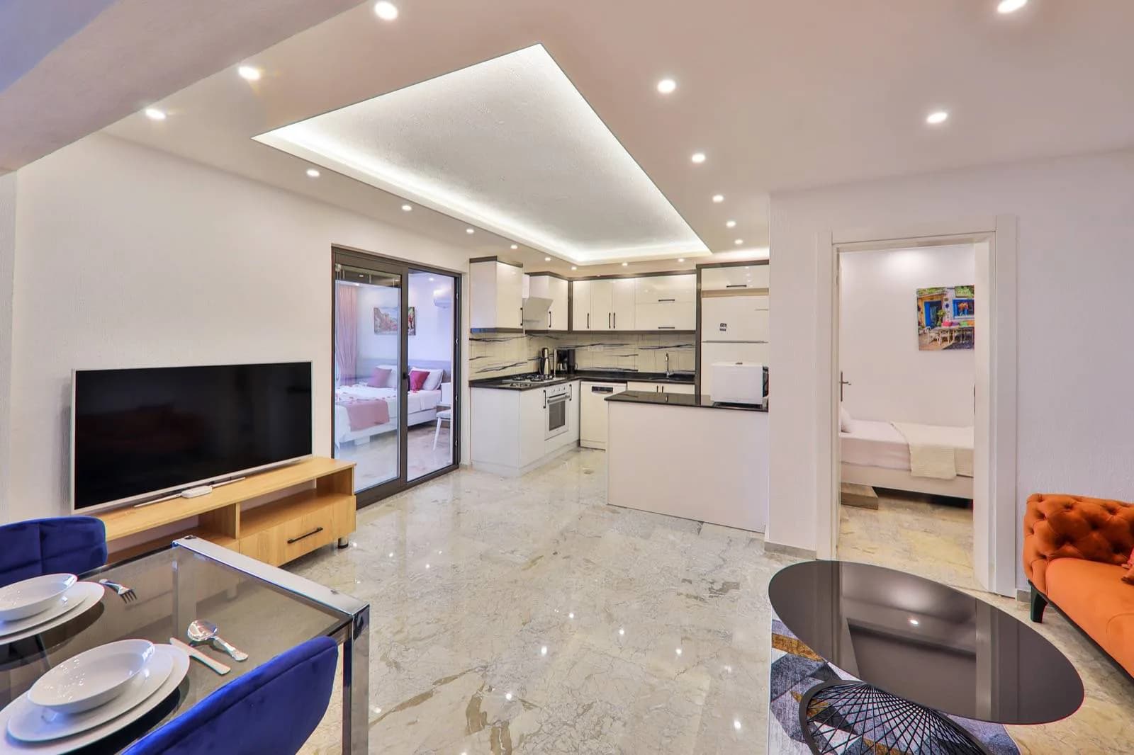 Kaş Bezirgan'da Eşsiz Doğa Manzaralı, Jakuzili, Kiralık Suit görsel 1