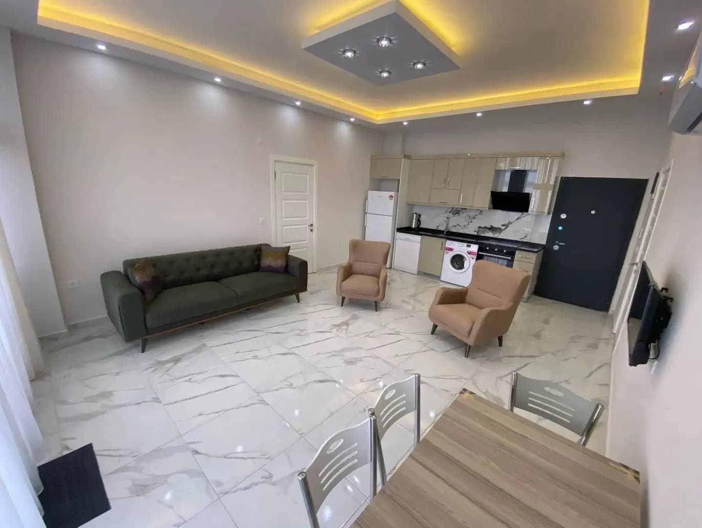 Alanya Büyükhasbahçe'de Huzurlu Konumda, Özel Havuzlu, Modern Villa görsel 3