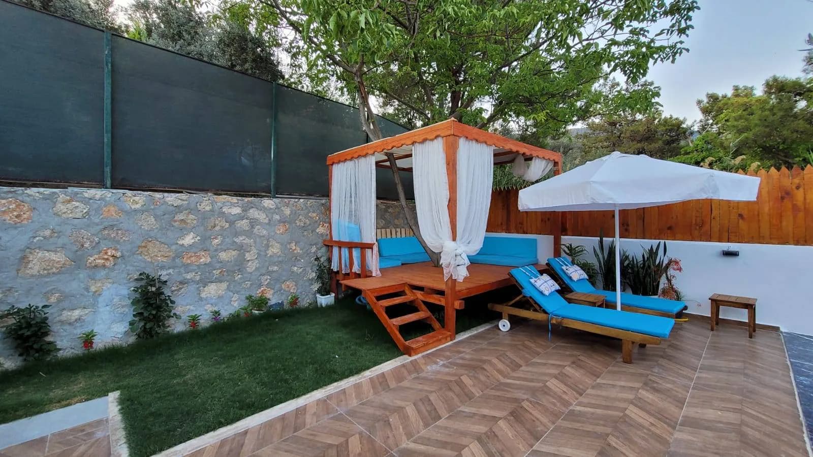 Kaş İslamlar'da Sakin Konumda, Özel Havuzlu, Muhafazakar Villa görsel 2