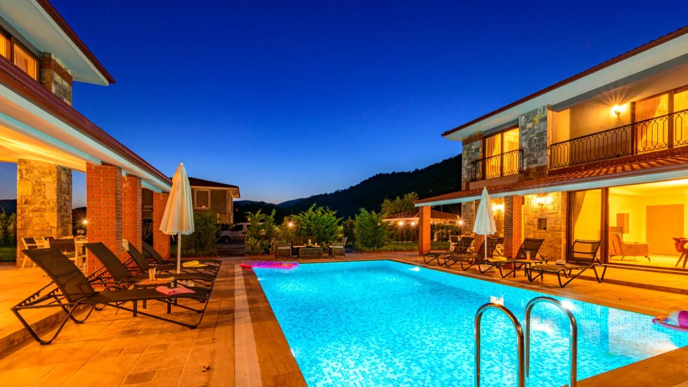 Fethiye Kayaköy'de Doğa İle İç İçe, Özel Havuzlu, 6+1 Ferah Villa görsel 1