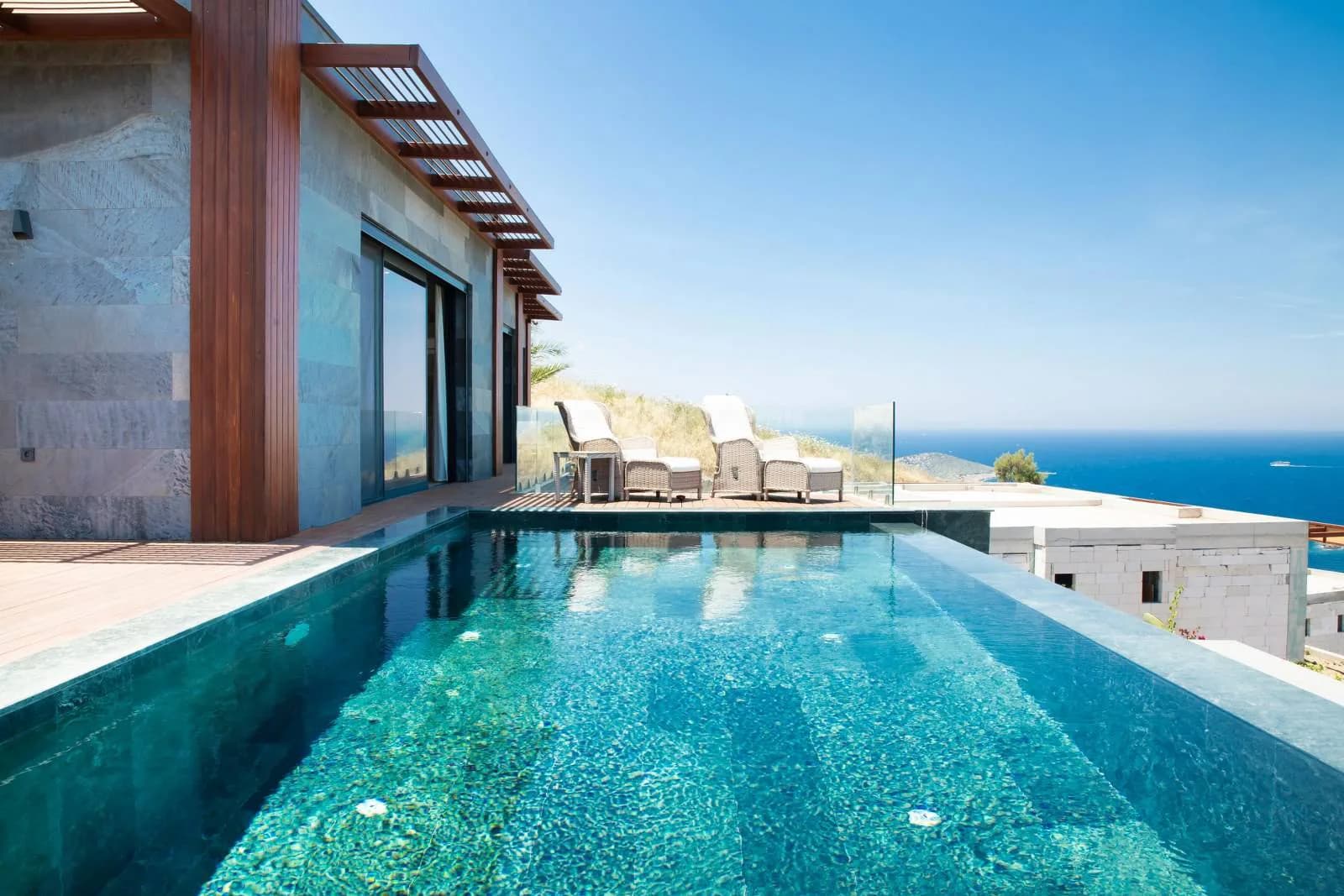 Muğla Bodrum Bölgesinde Elverişli Konumda, Özel Havuzlu, Lüks Villa görsel 2
