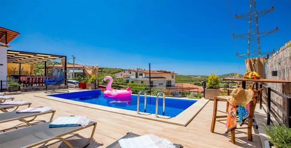 Kaş Ağullu'da Muhteşem Doğada, Çocuk Oyun Alanlı, Lüks Villa görsel 3