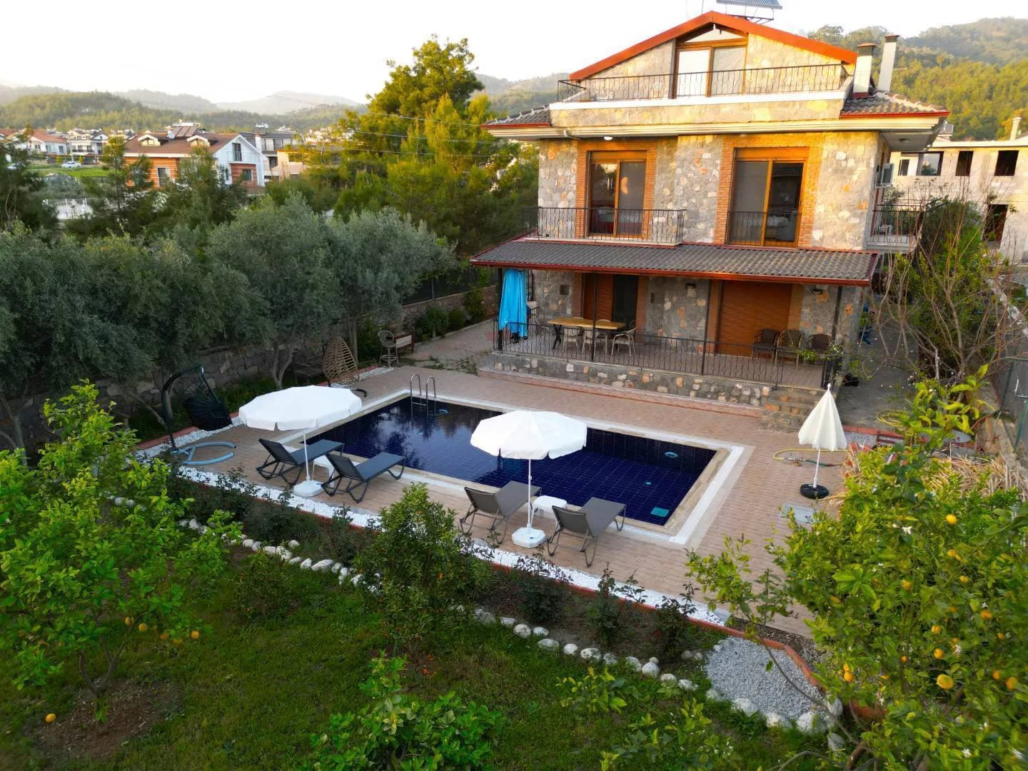Fethiye Çiftlik'te Sakin Konumda, Özel Havuzlu, Konforlu Villa görsel 3