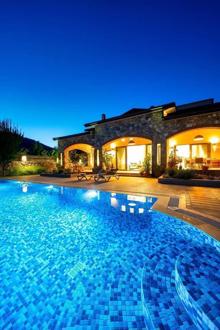 Fethiye Kayaköy'de Doğa İçerisinde, Özel Havuzlu, Modern Lüks Villa görsel 1