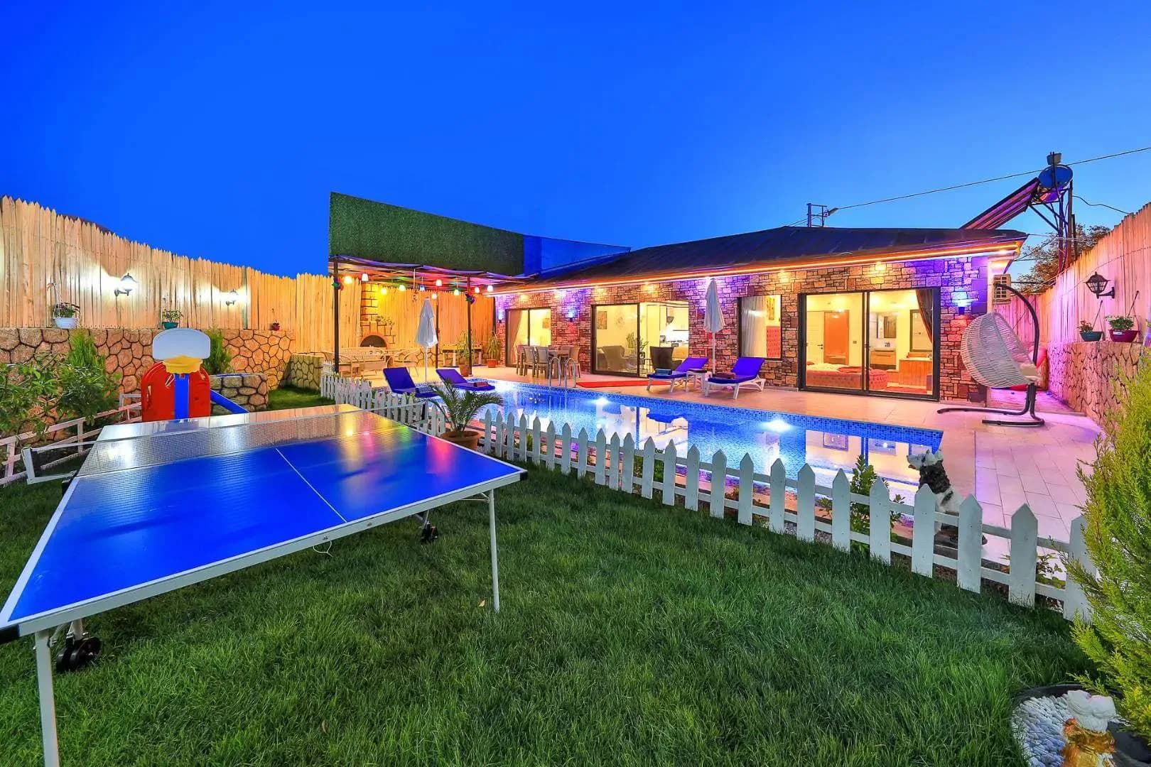 Kaş Çavdır'da Doğayla Baş Başa, Özel Havuzlu, Jakuzili, Olanaklı Villa görsel 3
