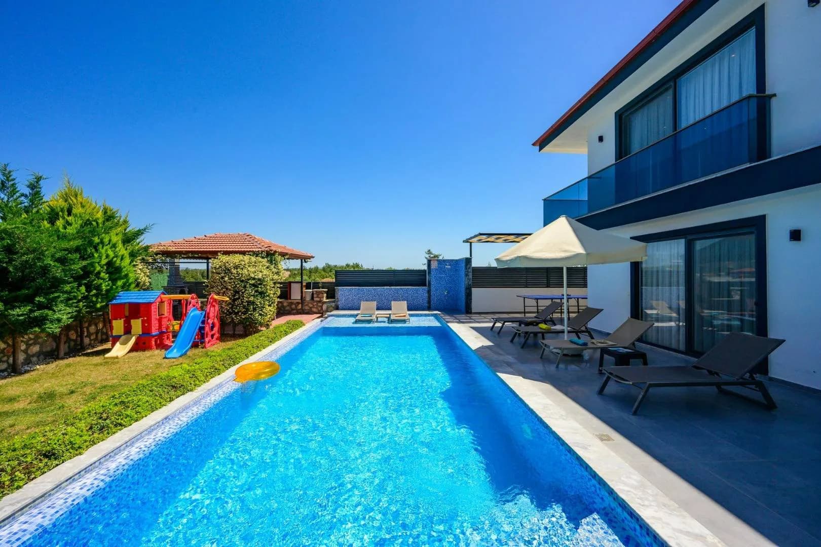 Kalkan Kınık'ta Yemyeşil Doğa İçerisinde, Özel Havuzlu, Kiralık Villa görsel 3