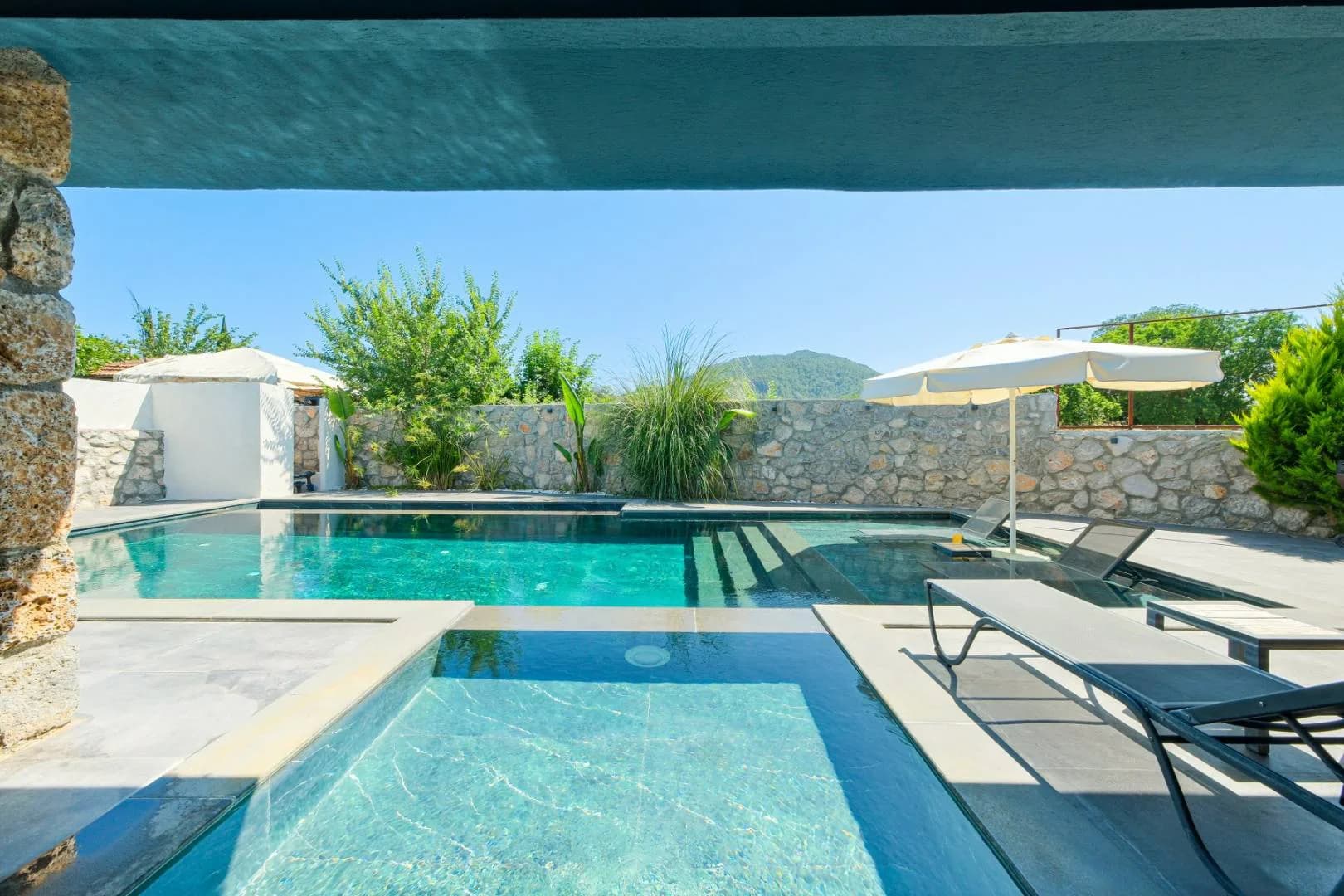 Fethiye Kayaköy'de Doğa İçerisinde, Özel Havuzlu, 2+1 Villa görsel 3