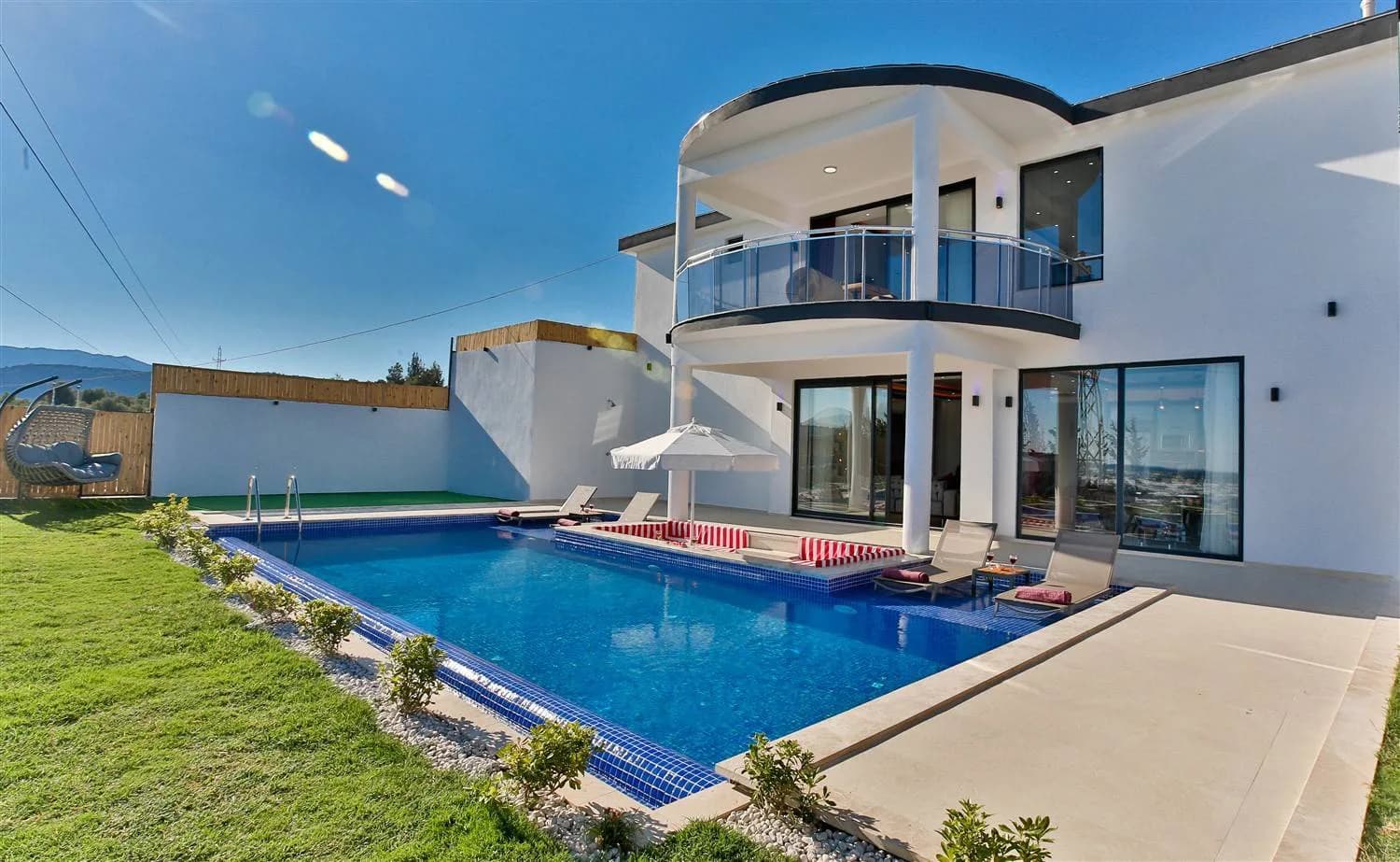 Kalkan Kınık'ta Ferah Bahçeli, Özel Havuzlu, Jakuzili, Kiralık Villa görsel 1