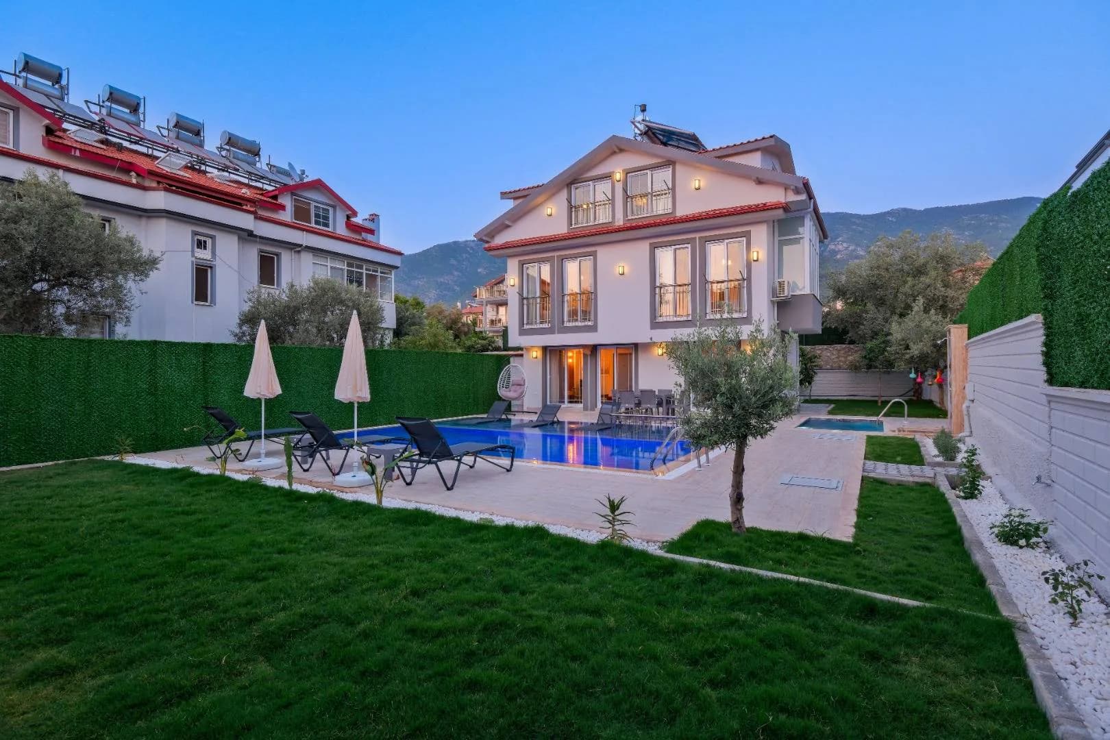 Fethiye Ölüdeniz'de Doğa Manzaralı, Özel Havuzlu, Jakuzili Villa görsel 1