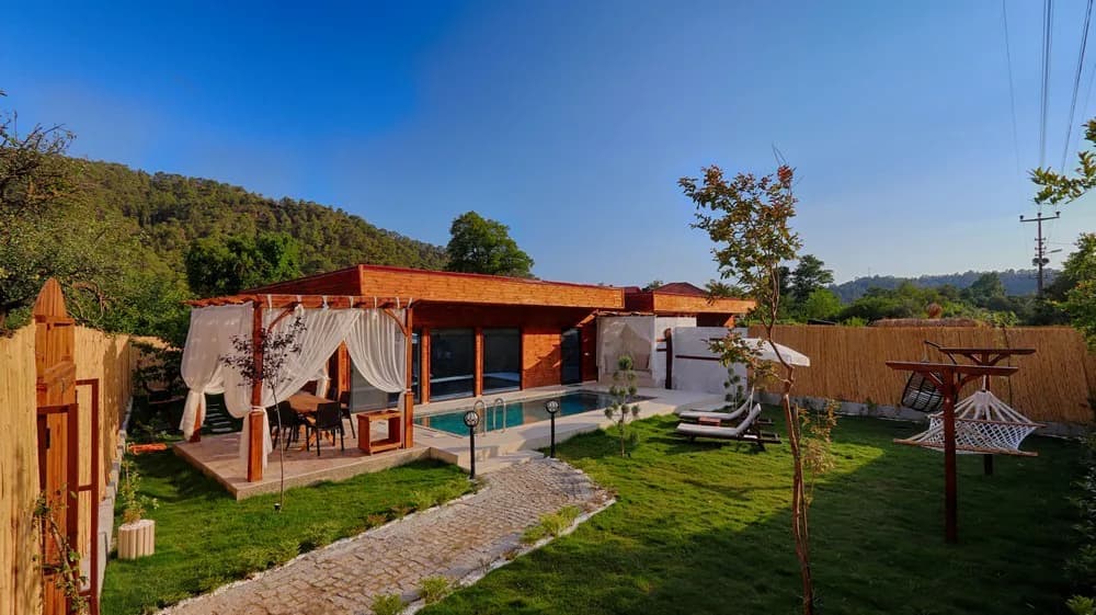 Fethiye İnlice'de Doğa Manzaralı, Özel Havuzlu, Jakuzili Villa görsel 1