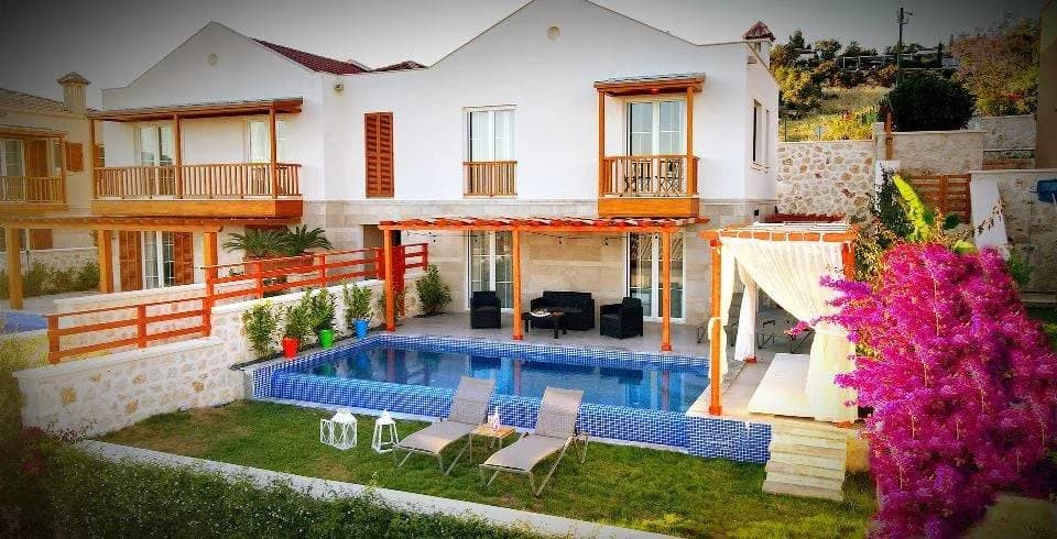 Kaş Kalkan'da Minimal Tasarımlı, Özel Havuzlu, Kiralık Villa görsel 3