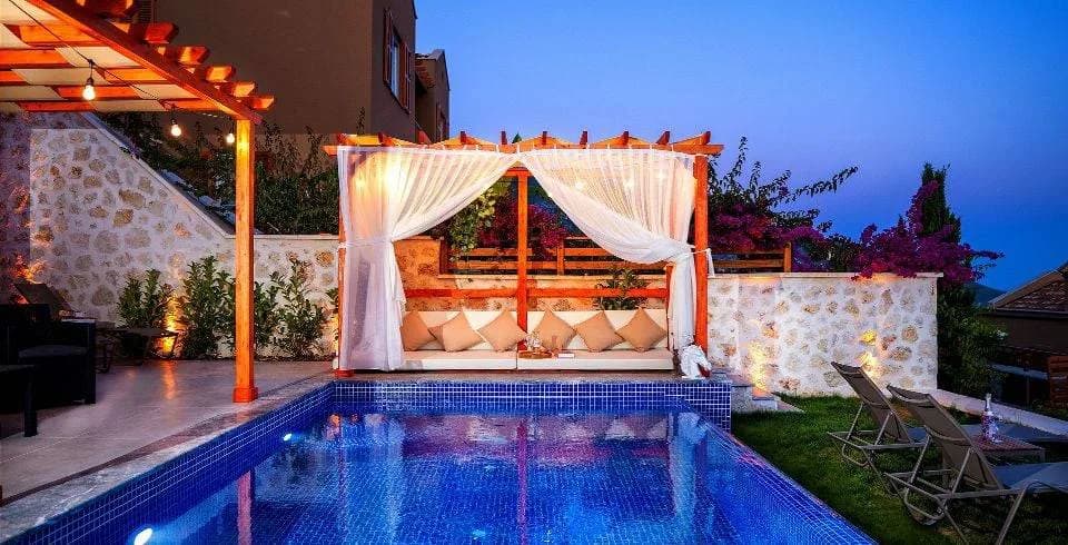 Kaş Kalkan'da Minimal Tasarımlı, Özel Havuzlu, Kiralık Villa görsel 2