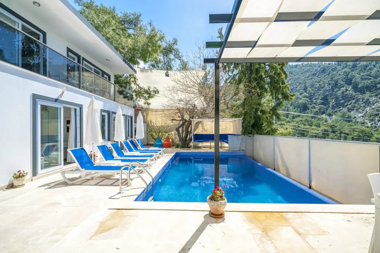 Kaş İslamlar'da Sessiz ve Huzurlu Doğada, Özel Havuzlu, Kiralık Villa görsel 1