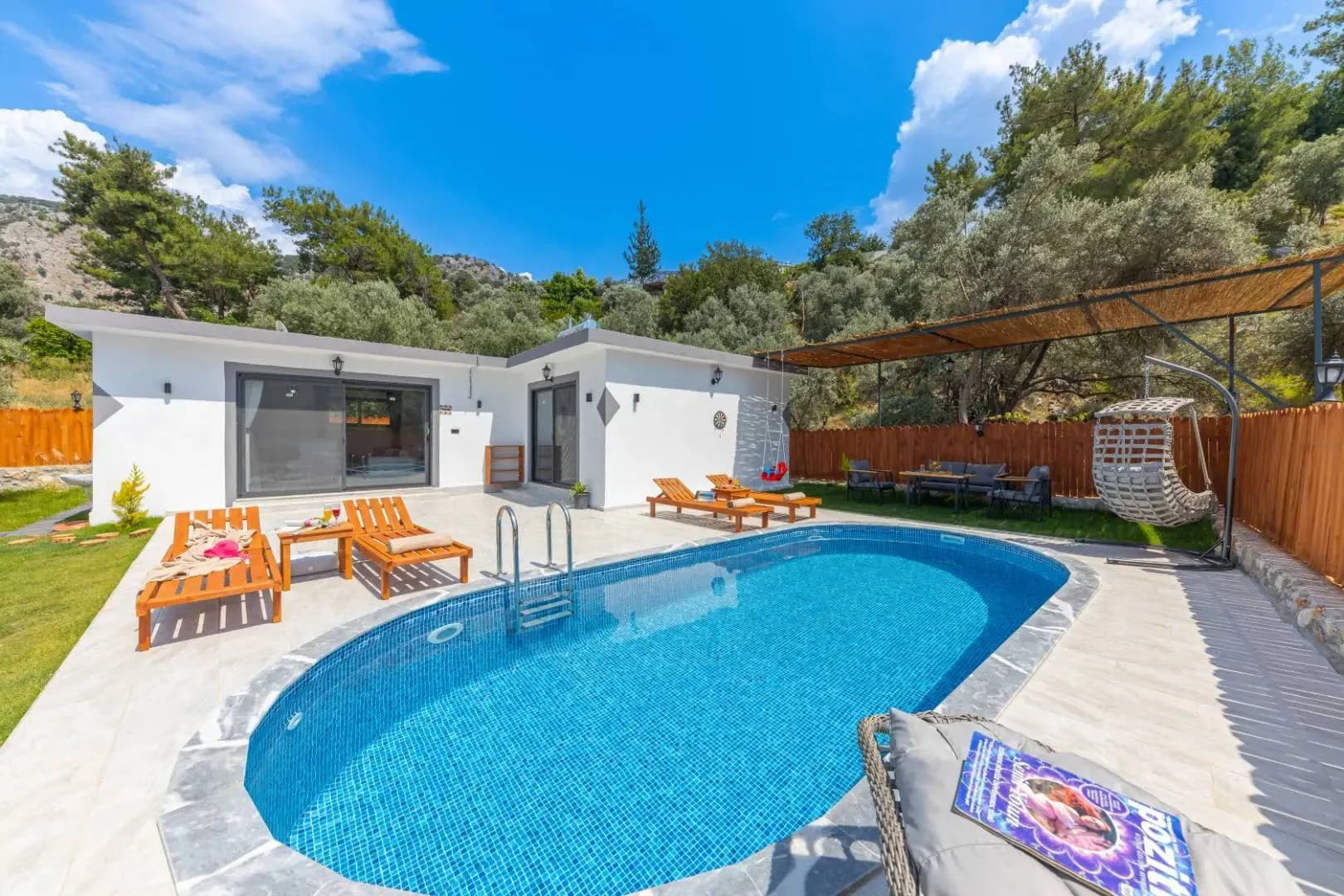 Kaş Aklar'da Huzurlu Doğada, Özel Havuzlu, Jakuzili Villa görsel 1