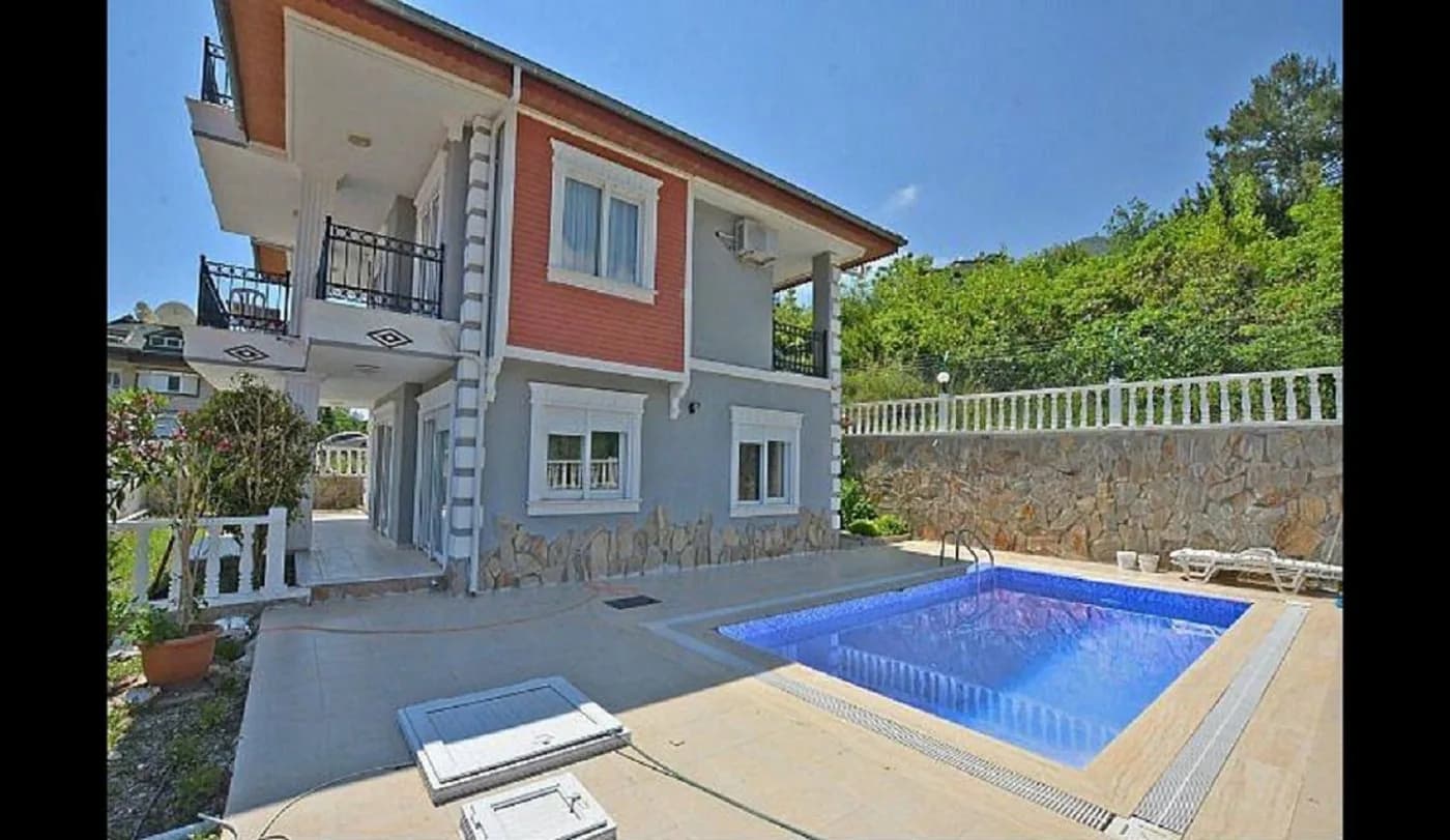 Alanya'da Deniz ve Orman Manzaralı, Özel Havuzlu, Lüks Villa görsel 2