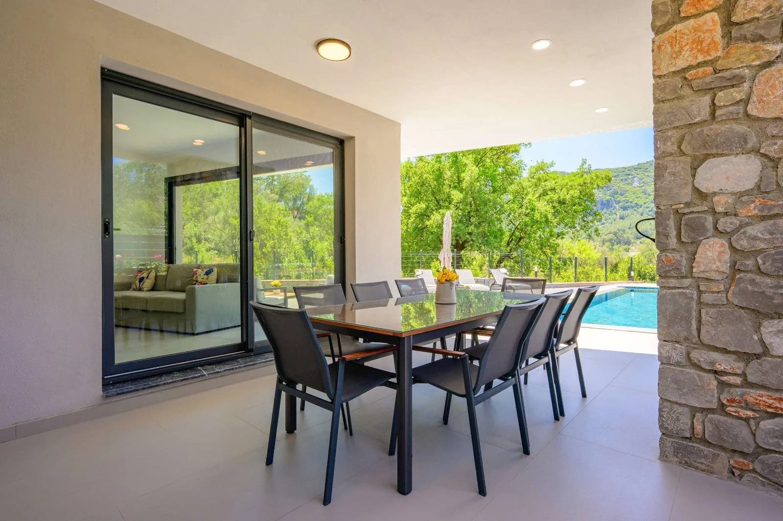 Fethiye Gökçeovacık'ta Doğa İçerisinde, Özel Havuzlu, Modern Villa görsel 3