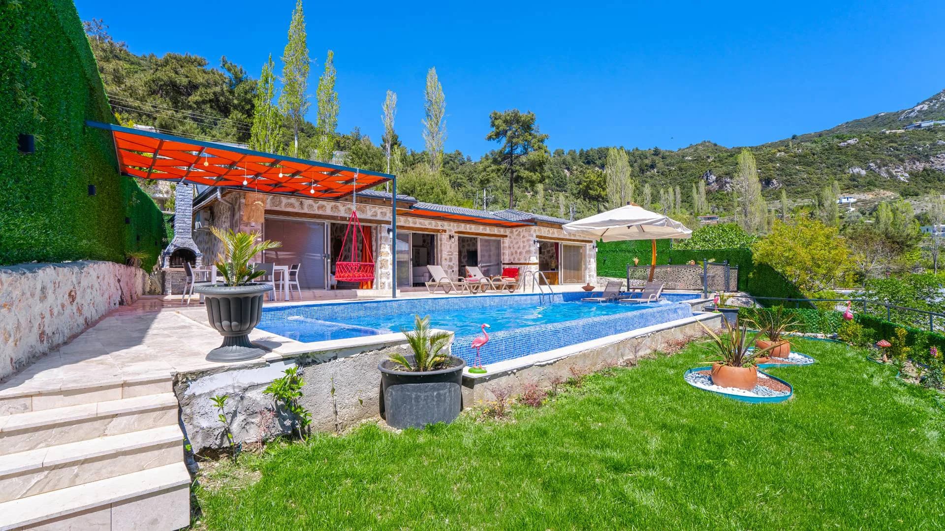 Kaş İslamlar'da Deniz Manzaralı, Sonsuzluk Havuzlu, Lüks Villa görsel 1