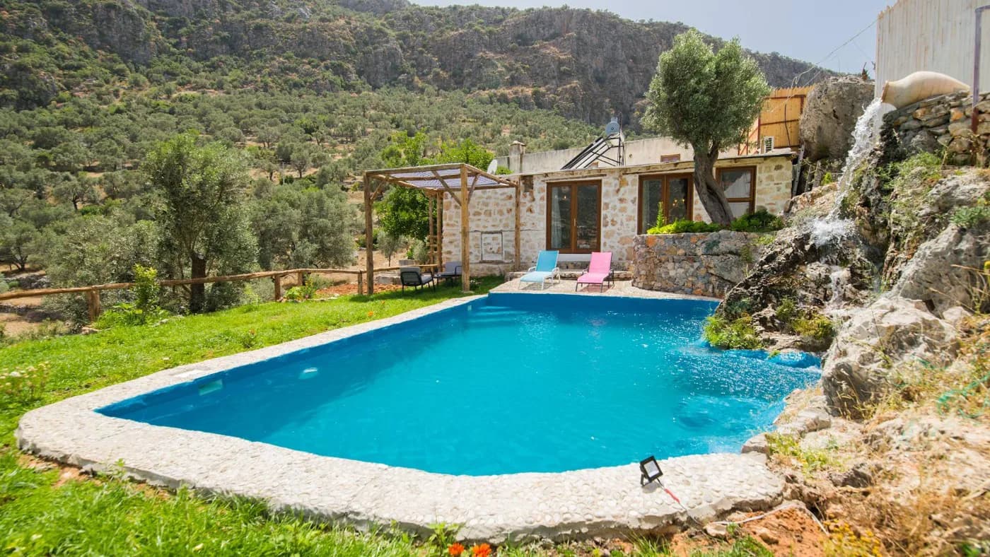 Kalkan Ulugöl'de Doğa İçerisinde, Özel Havuzlu, Lüks Balayı Villası görsel 1