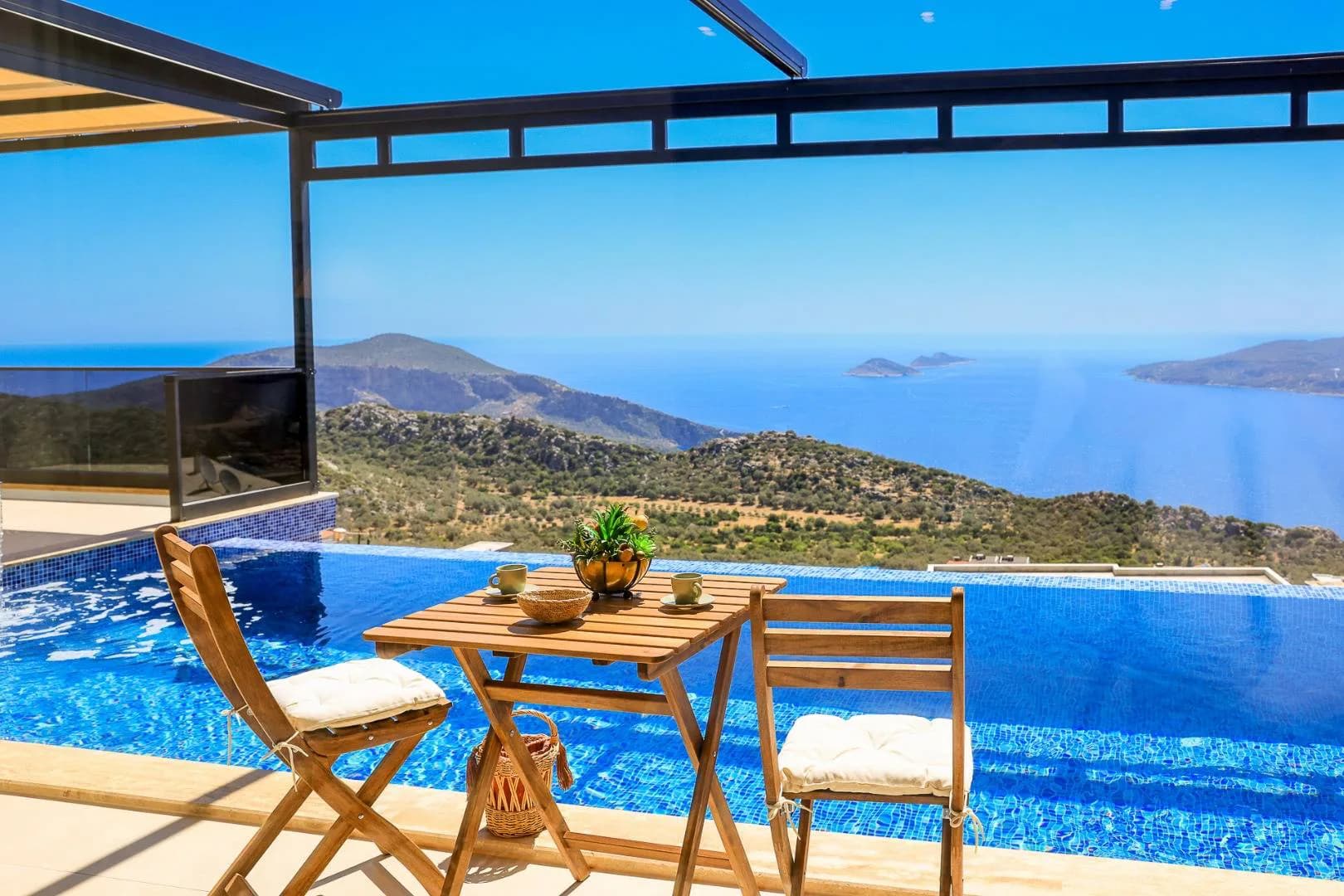 Kaş Bezirgan'da Muhteşem Deniz Manzaralı, Özel Havuzlu, 1+1 Villa görsel 1
