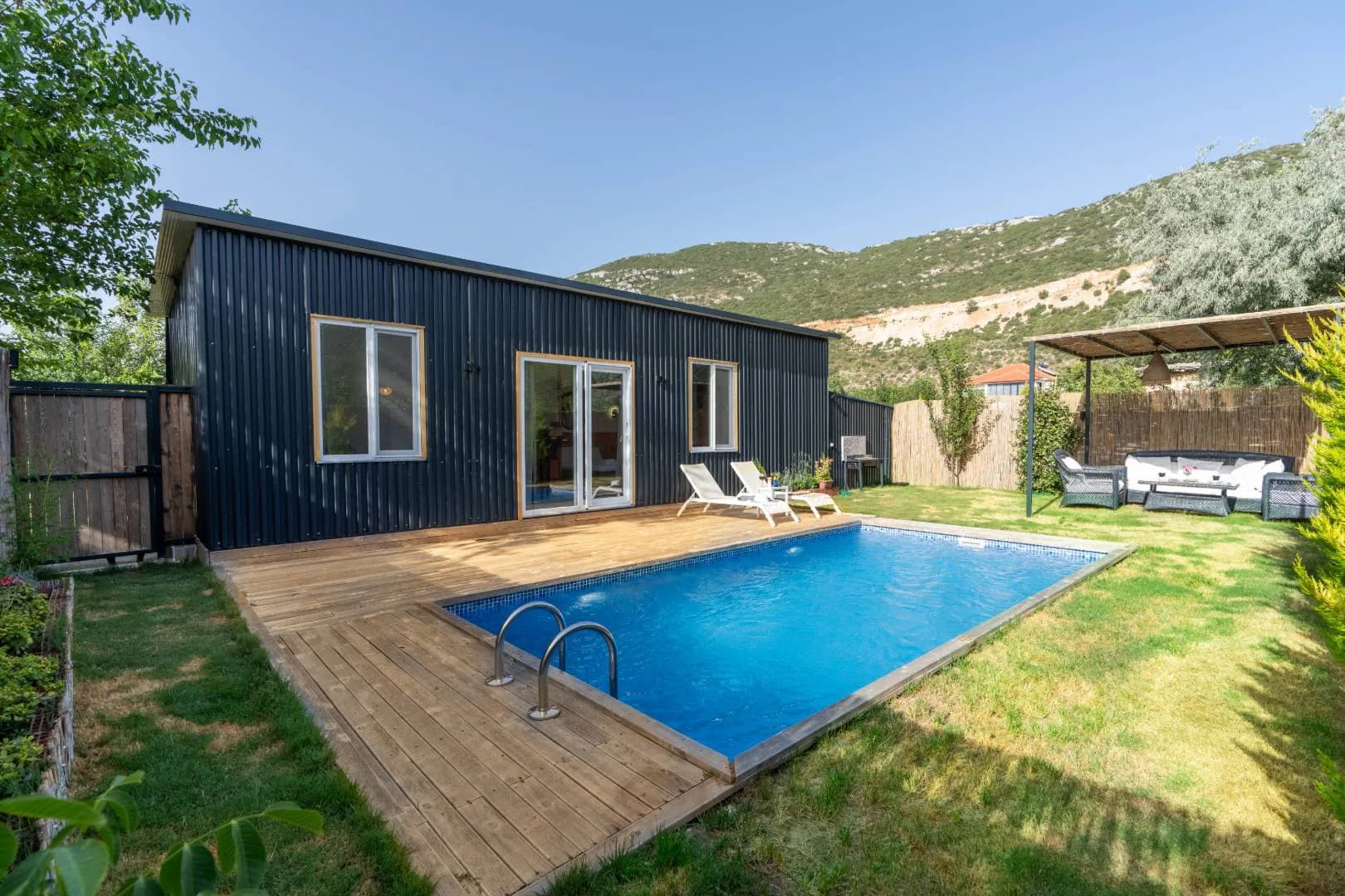 Kaş Bezirgan'da Gözlerden Uzak, Özel Havuzlu, Muhafazakar Villa görsel 2
