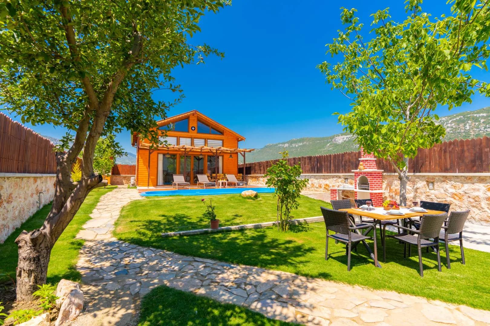 Kaş Bezirgan'da Doğa İçerisinde, Özel Havuzlu, Balayı Villası görsel 3