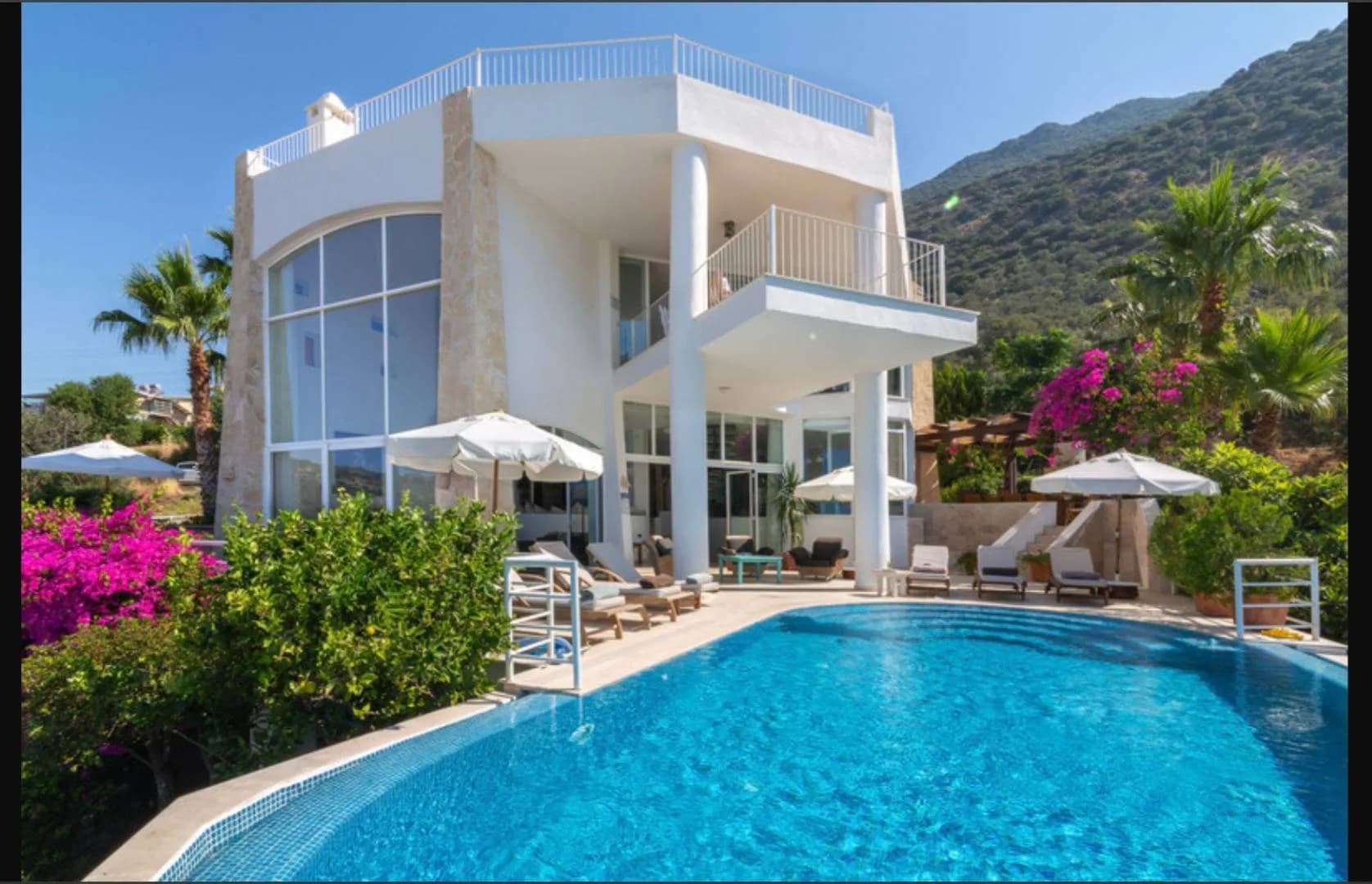 Kaş Kalkan'da Muhteşem Deniz Manzaralı, Özel Havuzlu, Konforlu Villa görsel 2