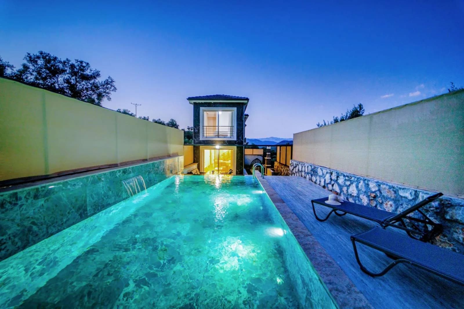 Fethiye Bozyer'de Sakin Doğada, Özel Havuzlu, Lüks Villa görsel 1