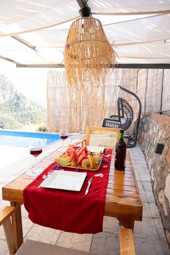 Fethiye Faralya'da Balayı Çiftlerine Uygun, Özel Havuzlu, Kiralık Glamping görsel 1