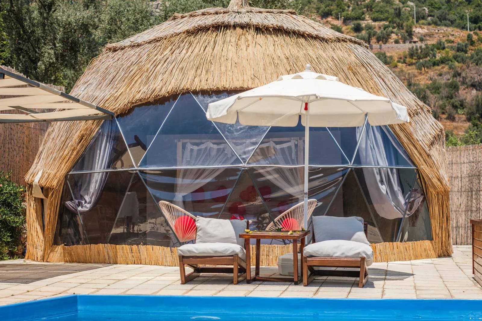 Fethiye Faralya'da Balayı Çiftlerine Uygun, Özel Havuzlu, Kiralık Glamping görsel 2