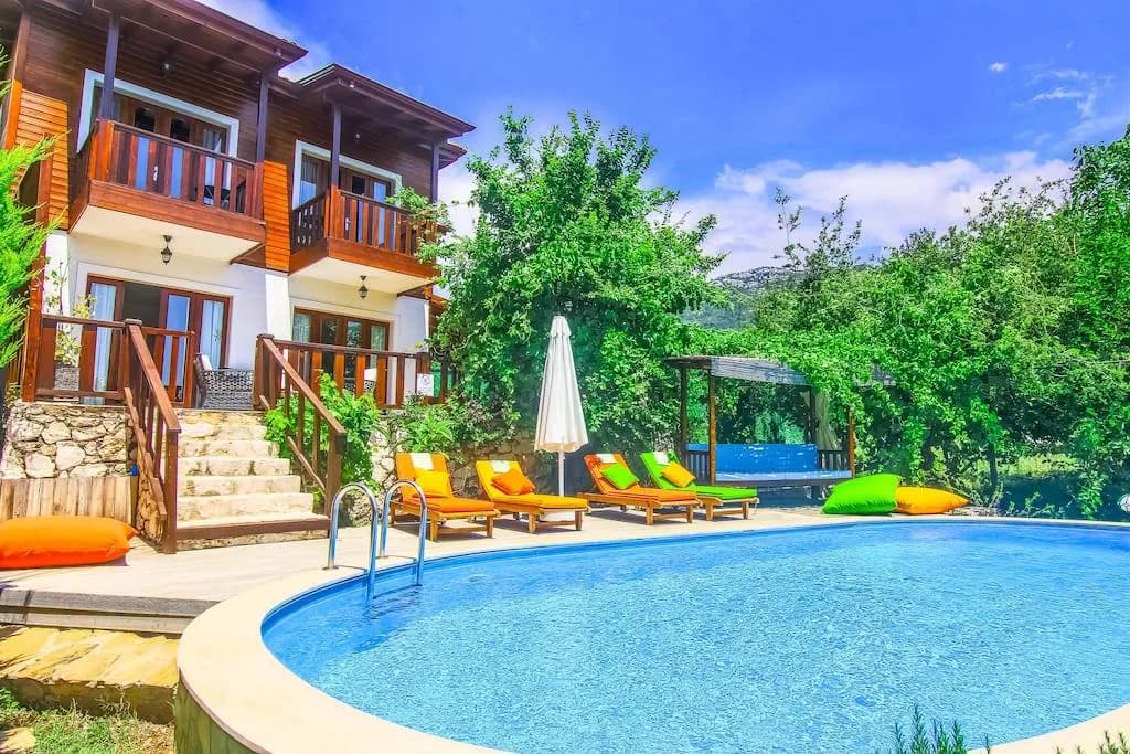 Kaş İslamlar'da Kalabalık Ailelere Uygun, Özel Havuzlu, Ferah Villa görsel 1
