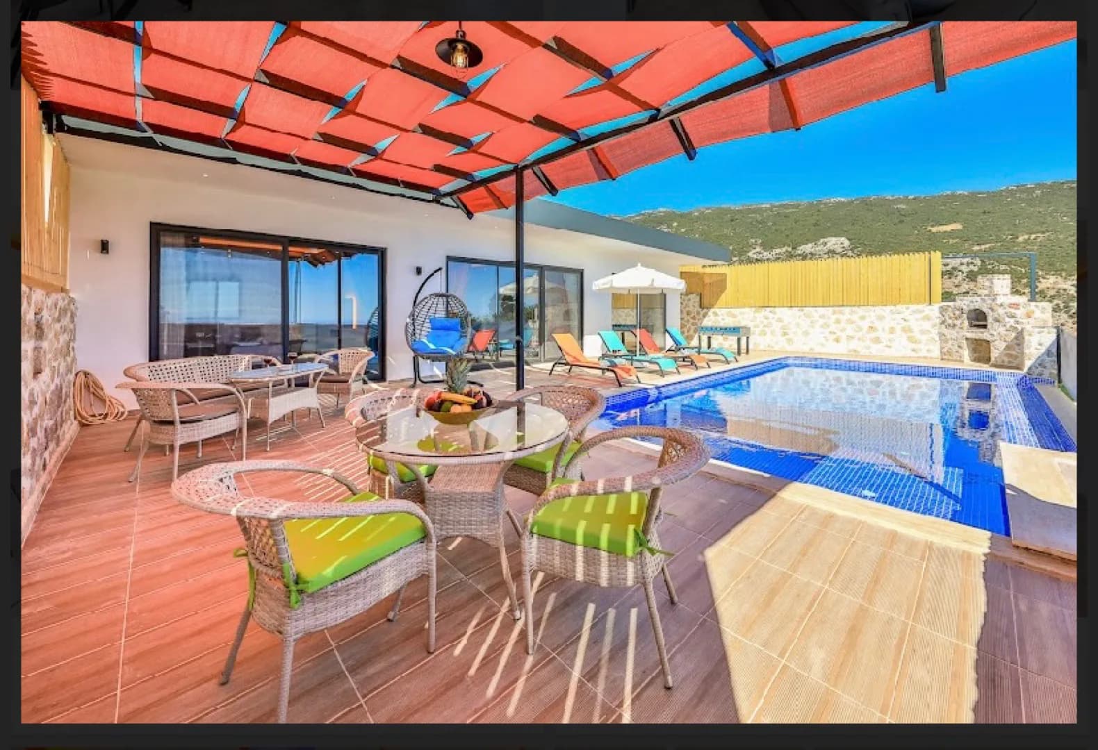 Kaş İslamlar'da Doğa İle İç İçe, Özel Havuzlu, Jakuzili, Kiralık Villa görsel 1