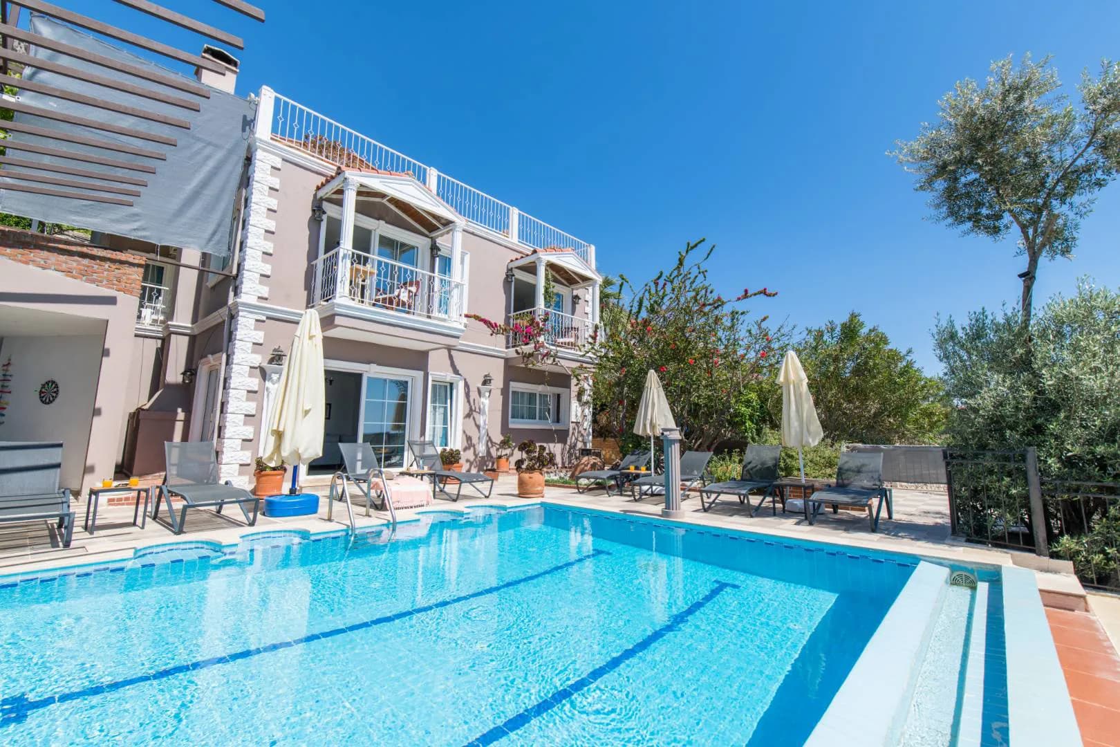 Kalkan Kördere'de Enfes Deniz Manzaralı, Özel Havuzlu, Kiralık Villa görsel 1