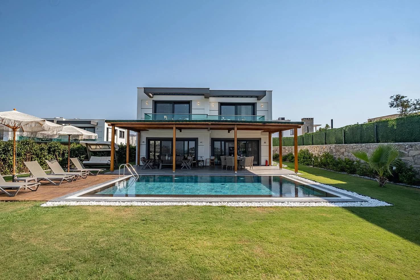 Bodrum Dirmil'de Eşsiz Deniz Manzaralı, Özel Havuzlu, 9 Kişilik Villa görsel 1