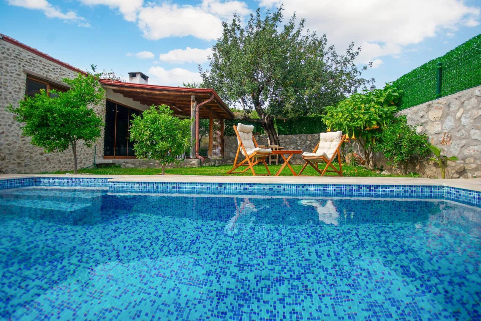 Datça Kızılan'da Sakin Konumda, Özel Havuzlu, Modern Tasarımlı Villa görsel 1