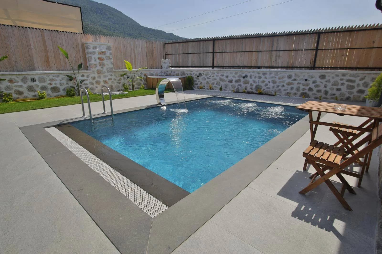 Fethiye Karaçulha'da Taş Mimarili, Özel Havuzlu, 2+1 Lüks Villa görsel 2