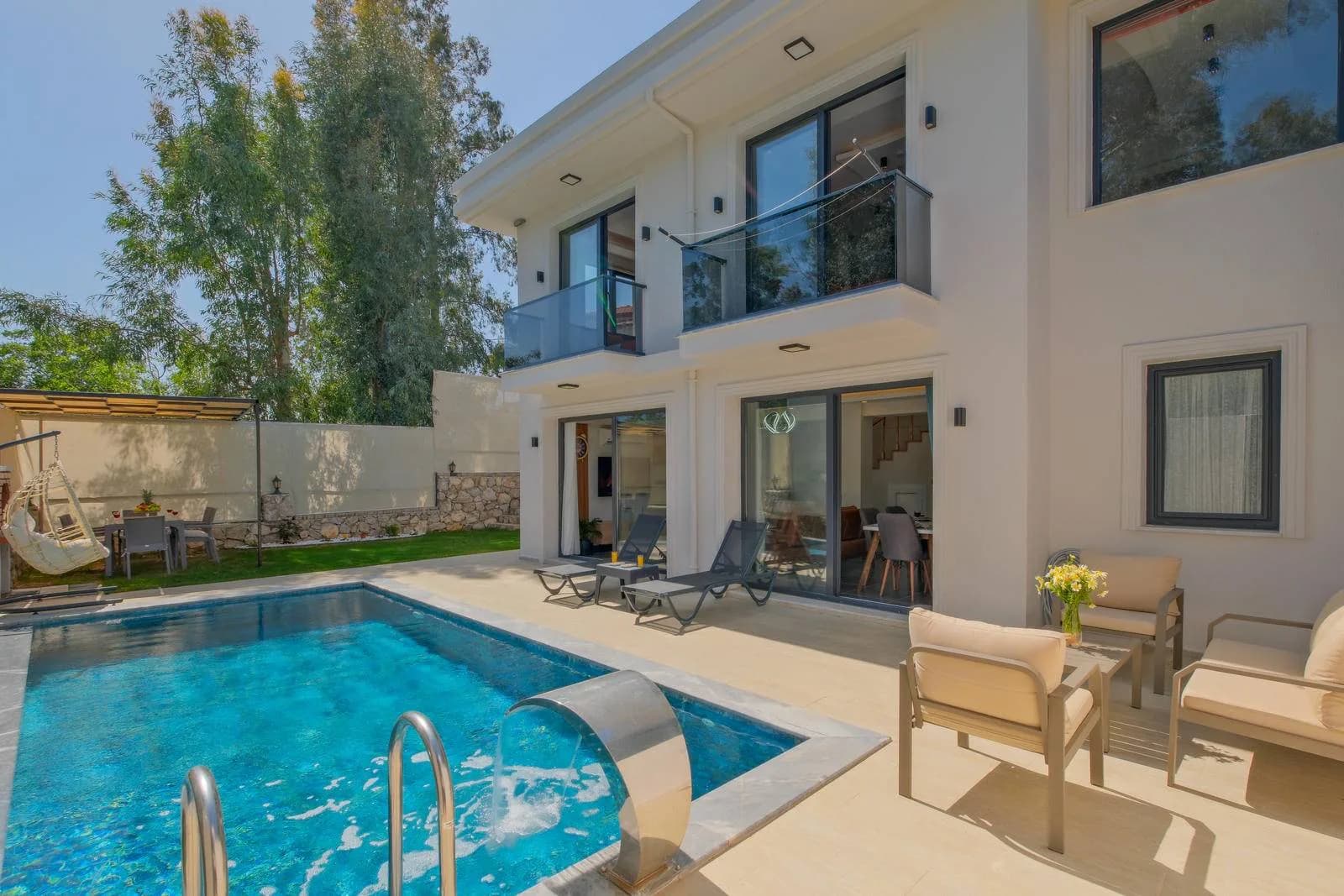Fethiye Eldirek'te Doğa İçerisinde, Özel Havuzlu, Jakuzili Villa görsel 1