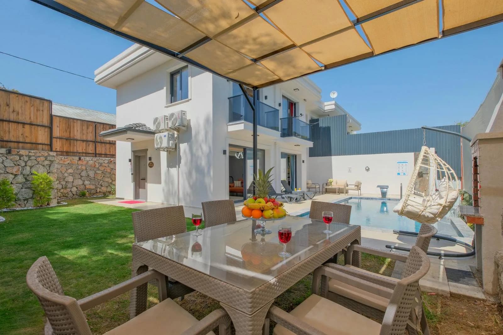 Fethiye Eldirek'te Doğa İçerisinde, Özel Havuzlu, Jakuzili Villa görsel 2