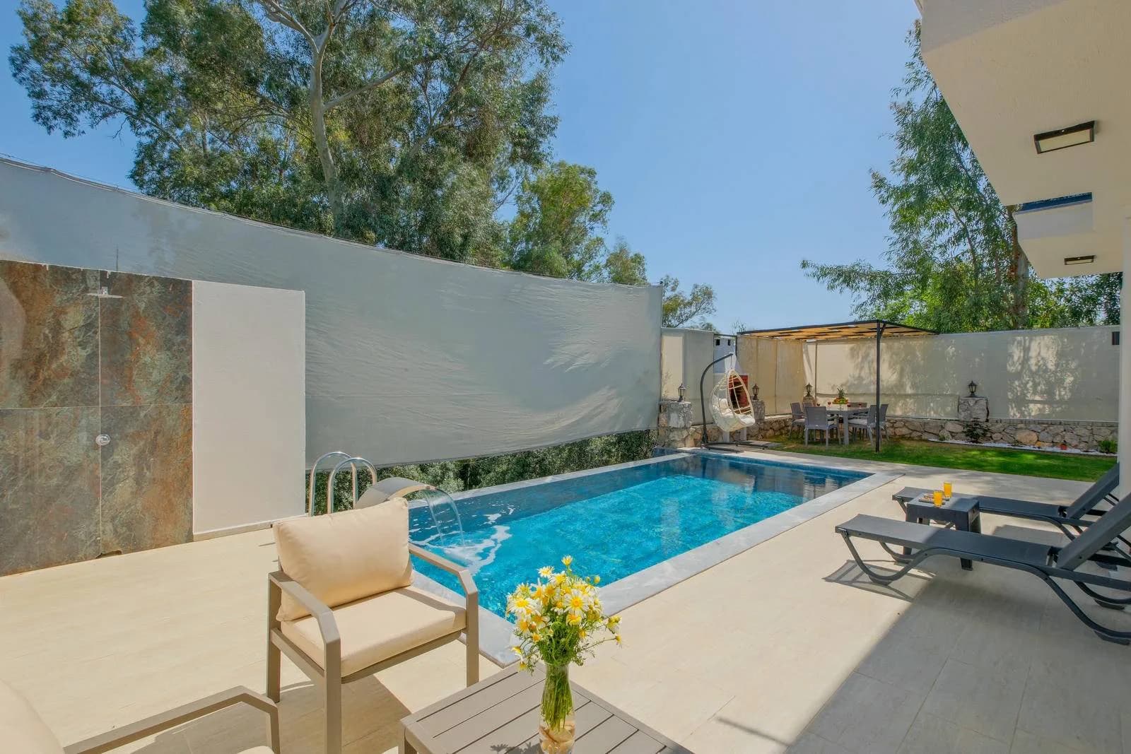 Fethiye Eldirek'te Doğa İçerisinde, Özel Havuzlu, Jakuzili Villa görsel 3