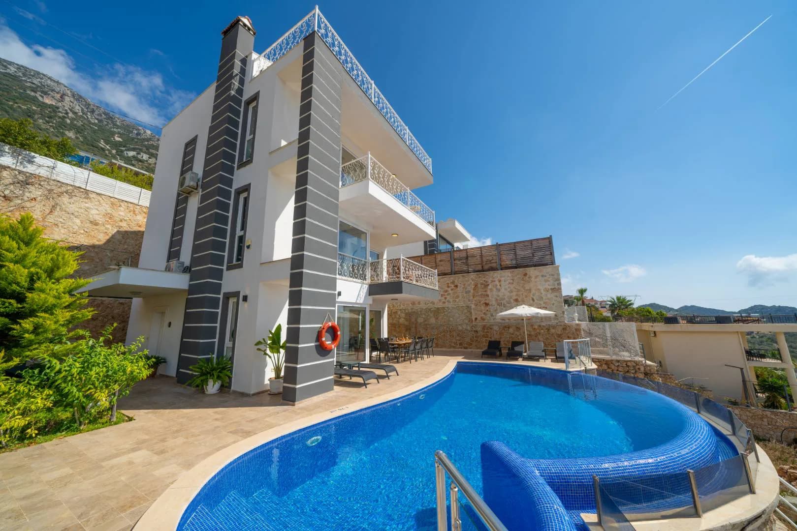 Kaş Kalkan'da Eşsiz Deniz Manzaralı, Özel Havuzlu, Merkezi Villa görsel 2