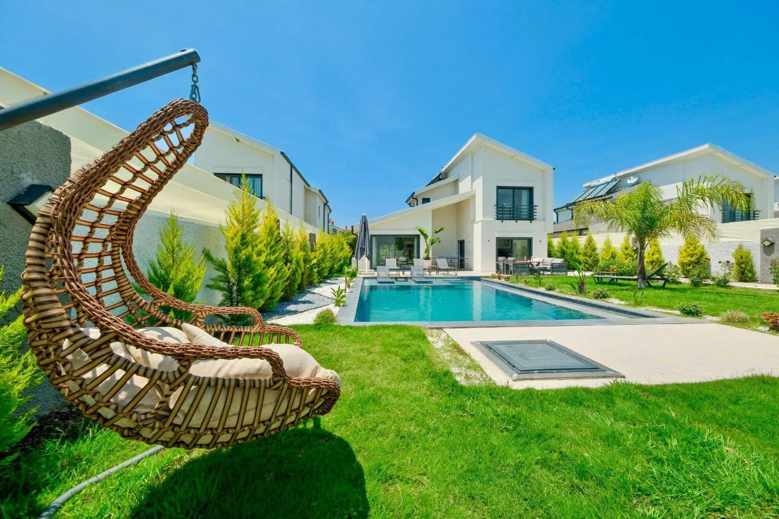 Fethiye Çiftlik'te Bohem Tasarımlı, Özel Havuzlu, Lüks Villa görsel 2