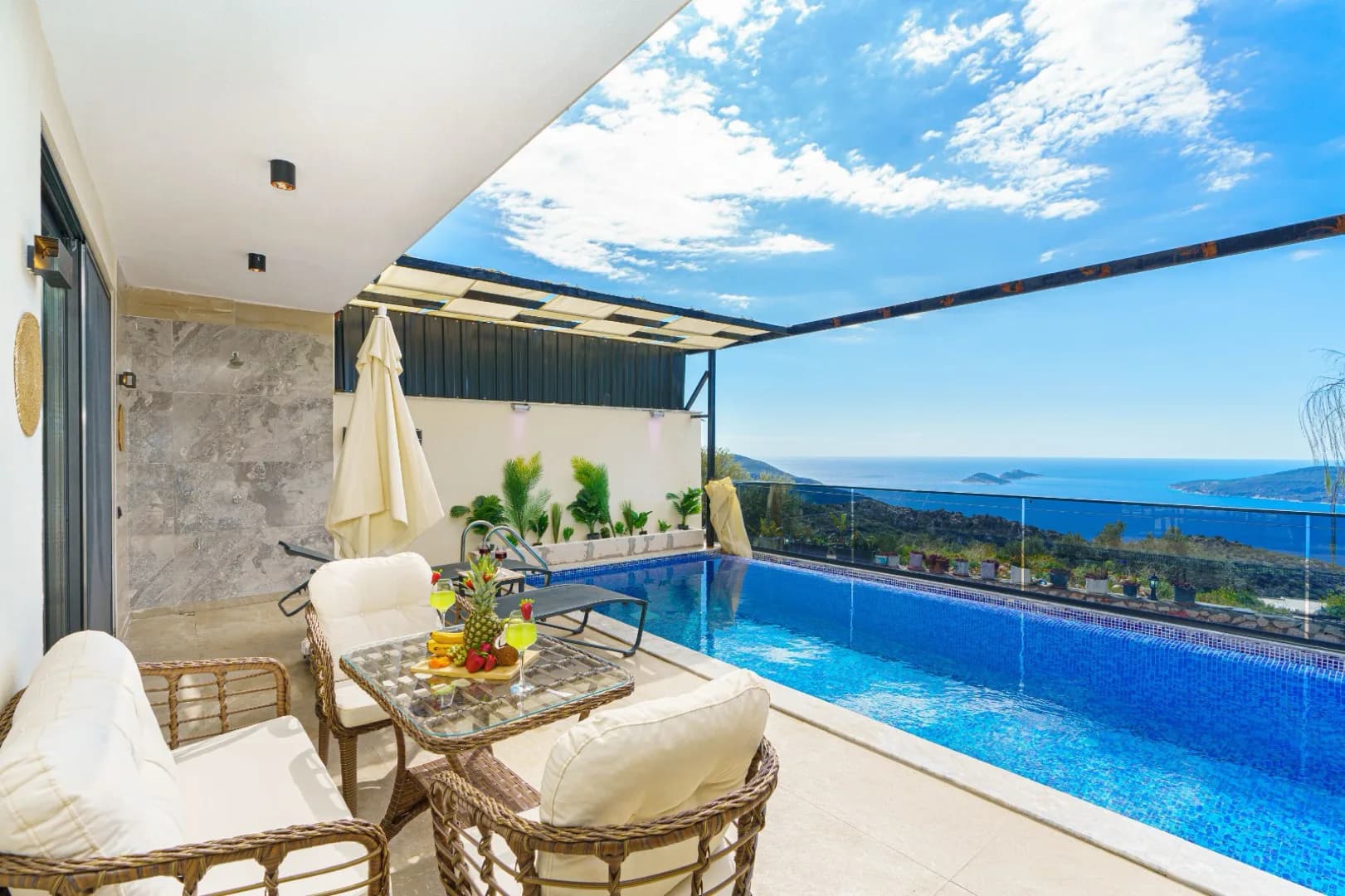 Kaş Kalkan'da Deniz Manzaralı, Özel Havuzlu, Balayı Villası görsel 1