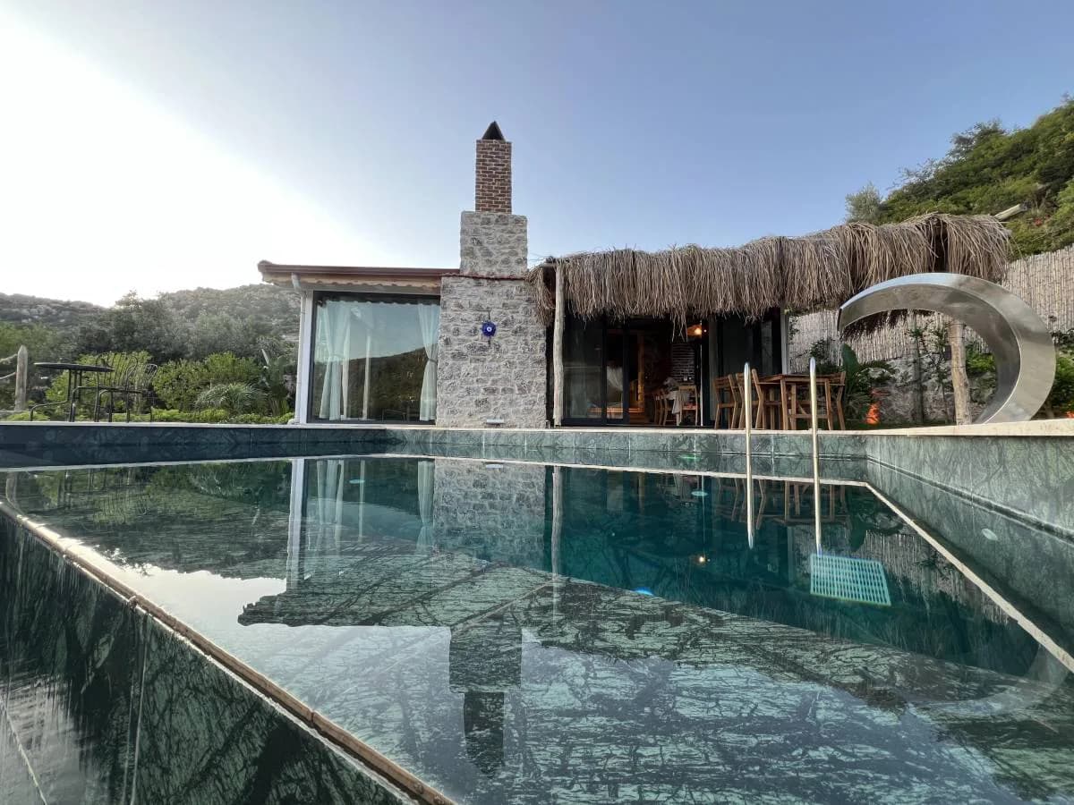 Marmaris Söğüt'te Doğa İçerisinde, Özel Havuzlu, Kiralık Villa görsel 1