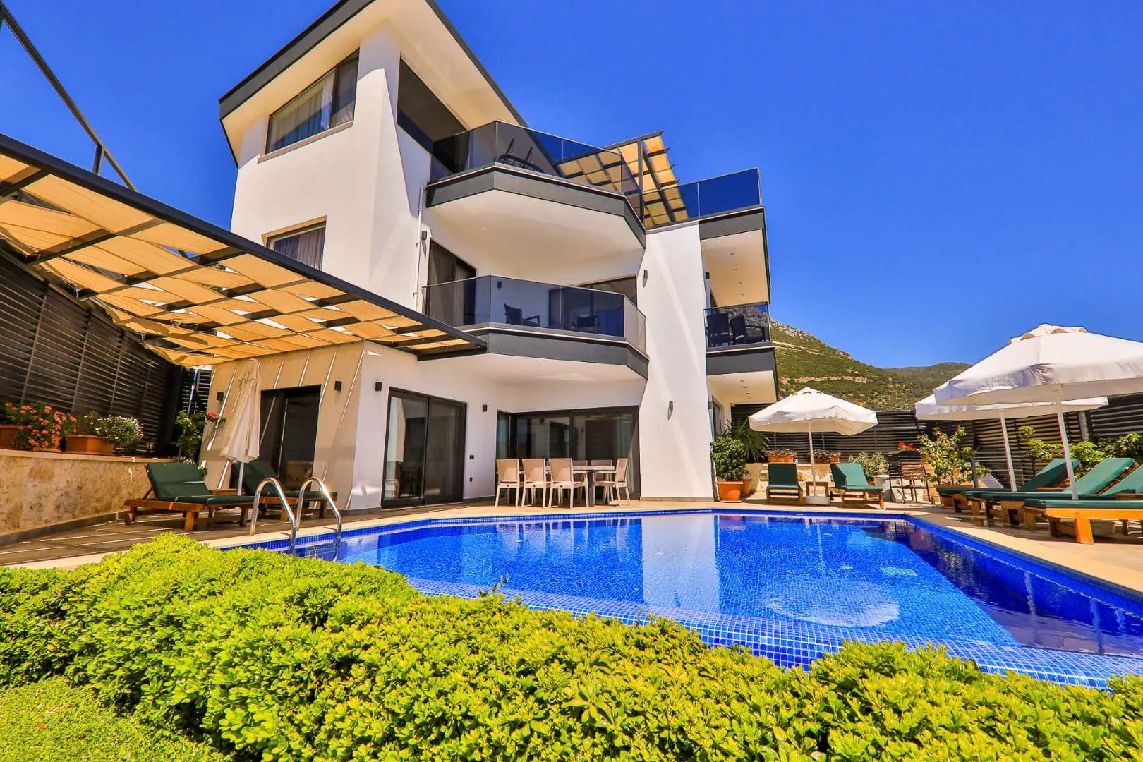 Kaş Bezirgan'da Enfes Deniz Manzaralı, Özel Havuzlu, 8 Kişilik Villa görsel 2