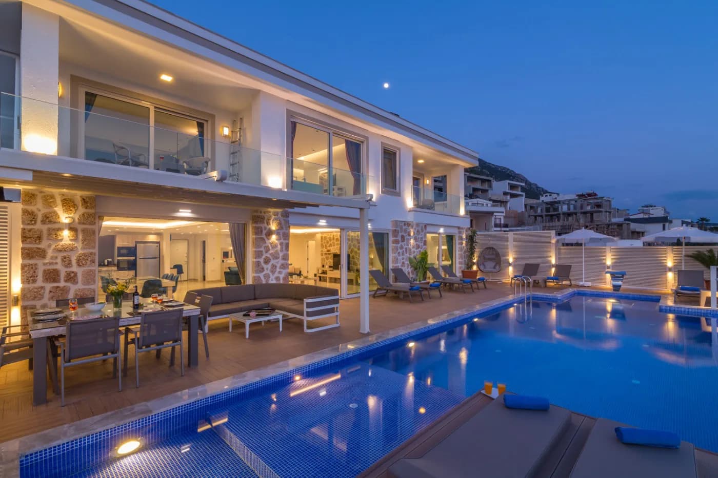 Kalkan Kördere'de Mükemmel Manzaralı, Özel Havuzlu, Oyun Odalı Villa görsel 3
