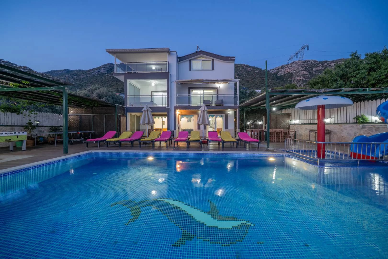 Kalkan Kördere'de Panoramik Deniz Manzaralı, Özel Havuzlu, 7+1 Villa görsel 2