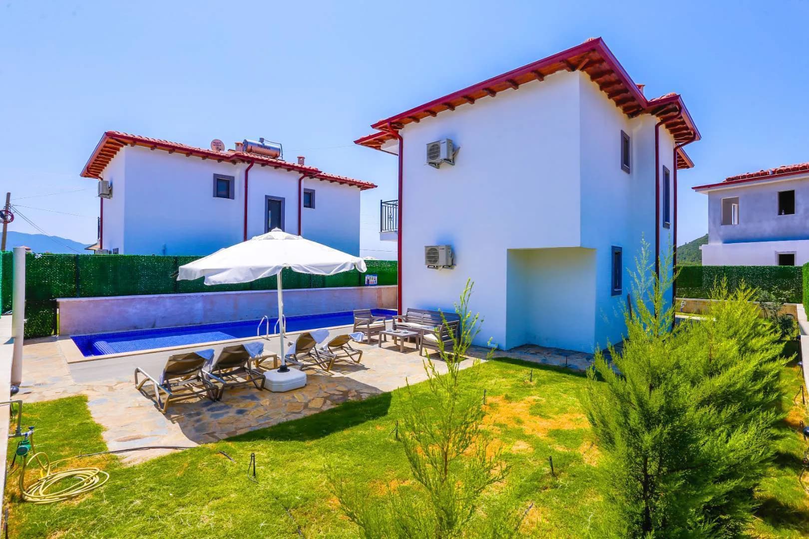 Kaş Andifli'de Doğa Manzaralı, Özel Havuzlu, Kiralık Yazlık Villa görsel 3