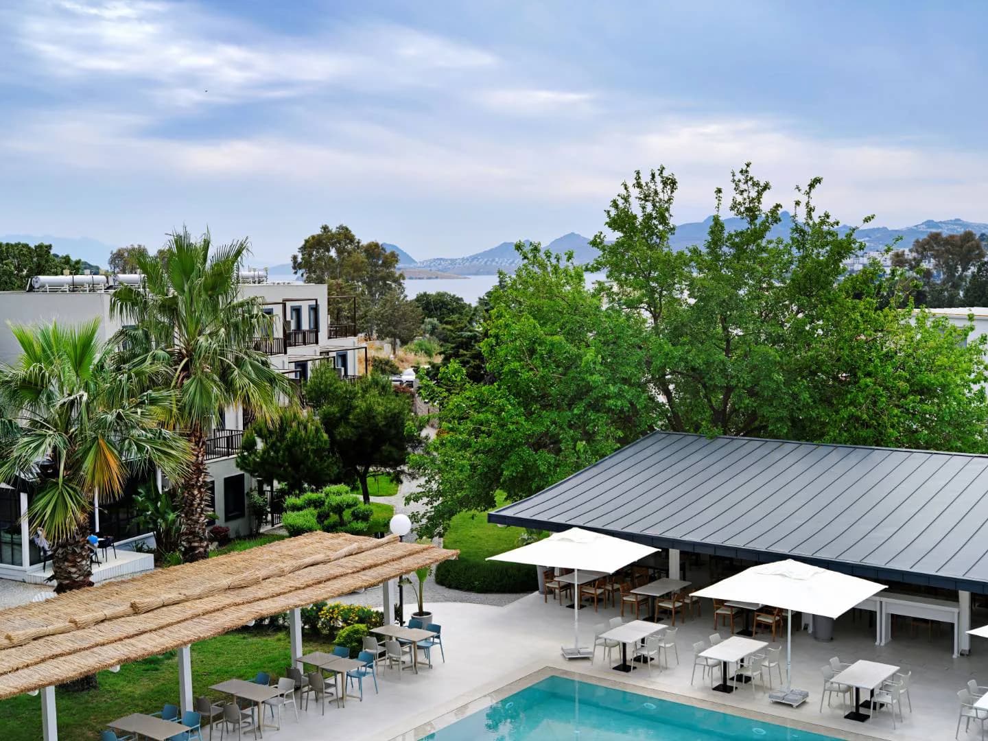 Bodrum Bitez'de Konforlu Tasarımlı, Ortak Havuzlu, Kiralık Daire görsel 1